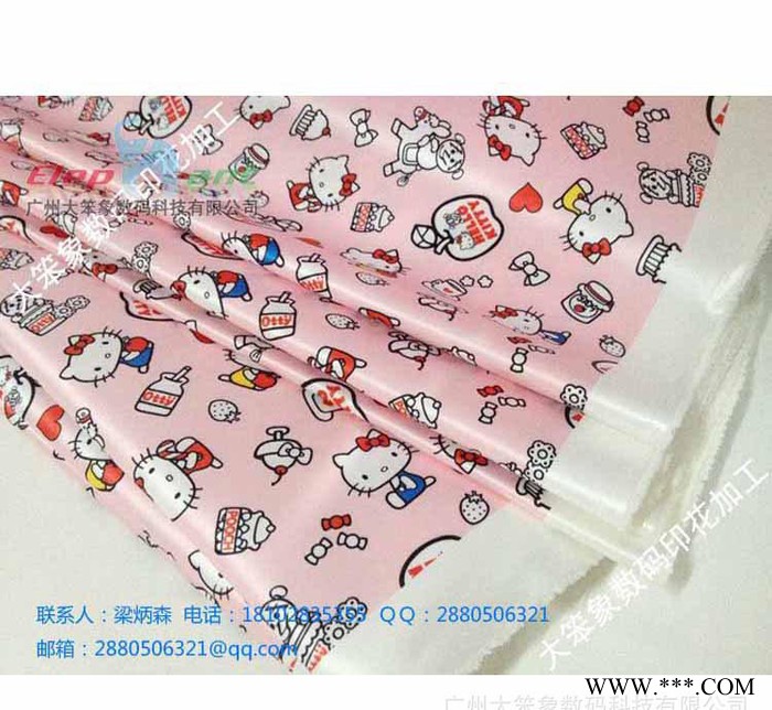 匹布印花加工 色丁印花 数码印花厂 热升华定制图3