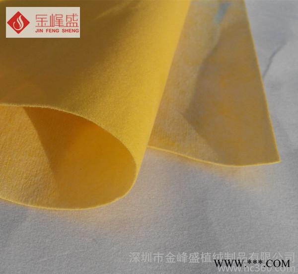 酒盒植绒布 **黄色水刺短毛绒布（F1-D0399）图2