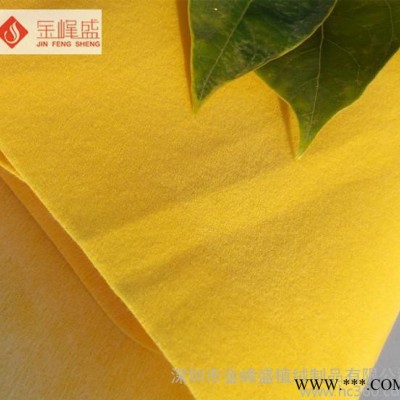 酒盒植绒布 **黄色水刺短毛绒布（F1-D0399）