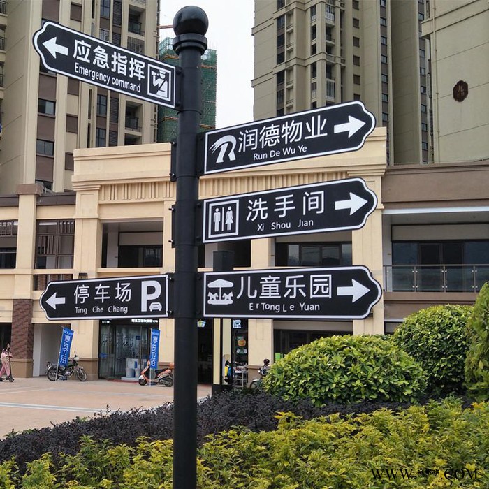 导向牌户外立式指路牌景区分流指示牌公园路标定制地产小区指引牌图8