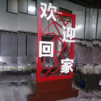 小区立牌标识牌立式导视牌不锈钢指示牌道路户外导向牌制作