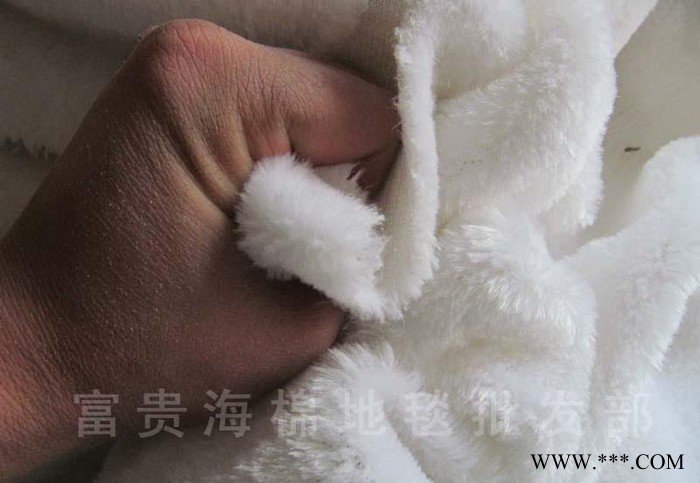 柜台毛绒布 婚庆白地毯 白色长毛绒布料 庆典白地毯 西式婚礼图2