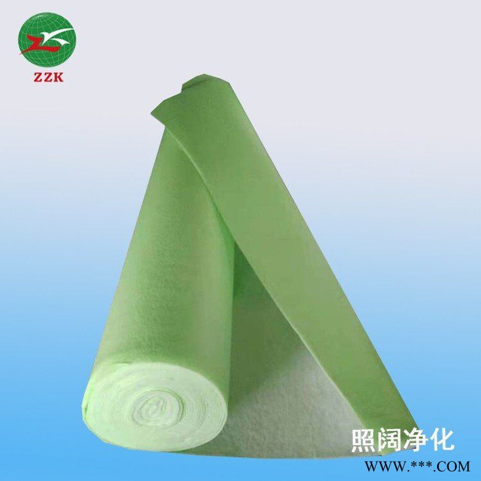 【照阔ZZK】厂家直供批发中效无纺布滤网，绿白棉无纺布，中效过滤棉图3