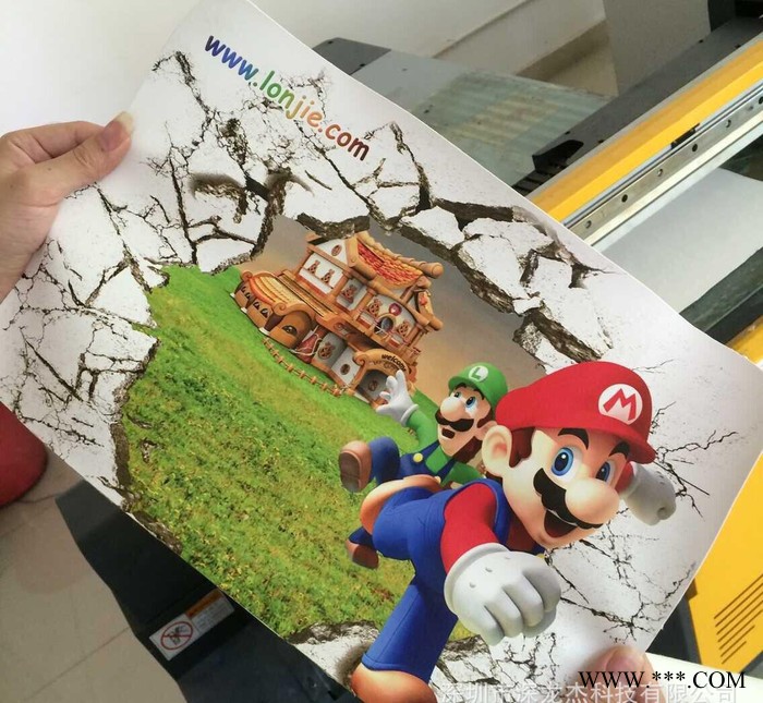 帆布皮革数码喷绘机 油画布浮雕3D立体打印机图3