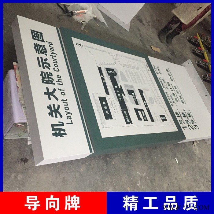 不锈钢立式导向牌 医院楼层指引牌 开发区商城楼栋指示牌图2