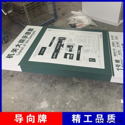 不锈钢立式导向牌 医院楼层指引牌 开发区商城楼栋指示牌