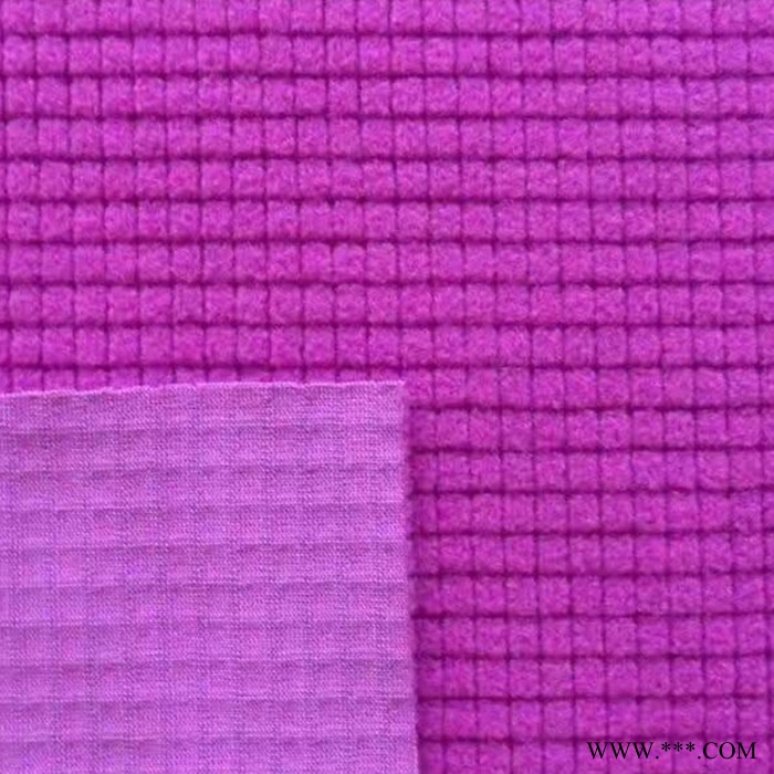 高质量经编染色pv绒拧花 pv绒磨圈 pv绒小拧花面料 工厂直销长毛绒布料图6
