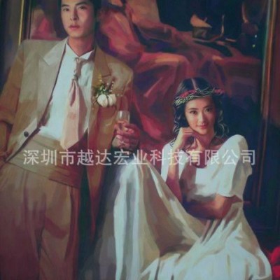 什么机器在皮革上直接印油画效果，数码喷墨打印机，油画布彩绘机