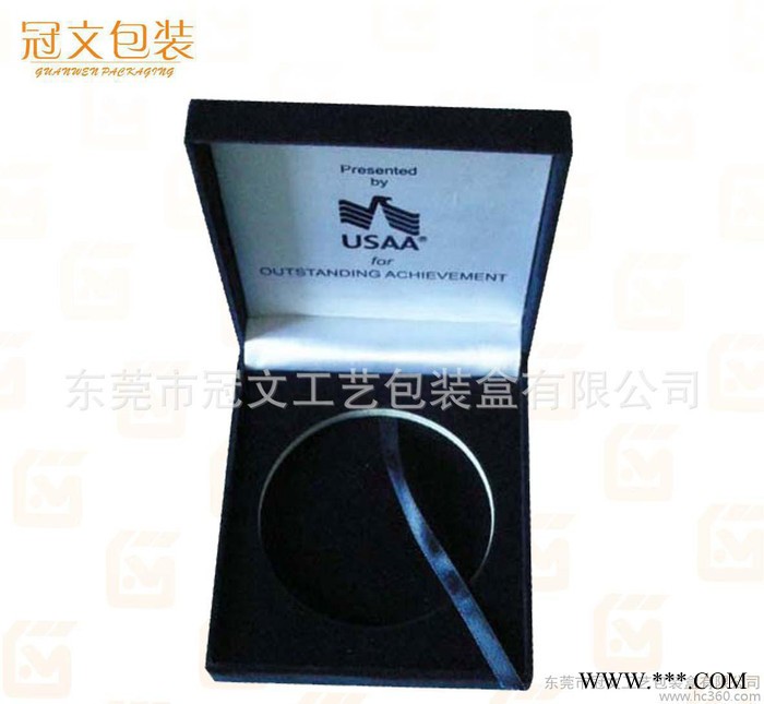 精美深蓝色尼龙毛绒布徽章盒，特价徽章盒