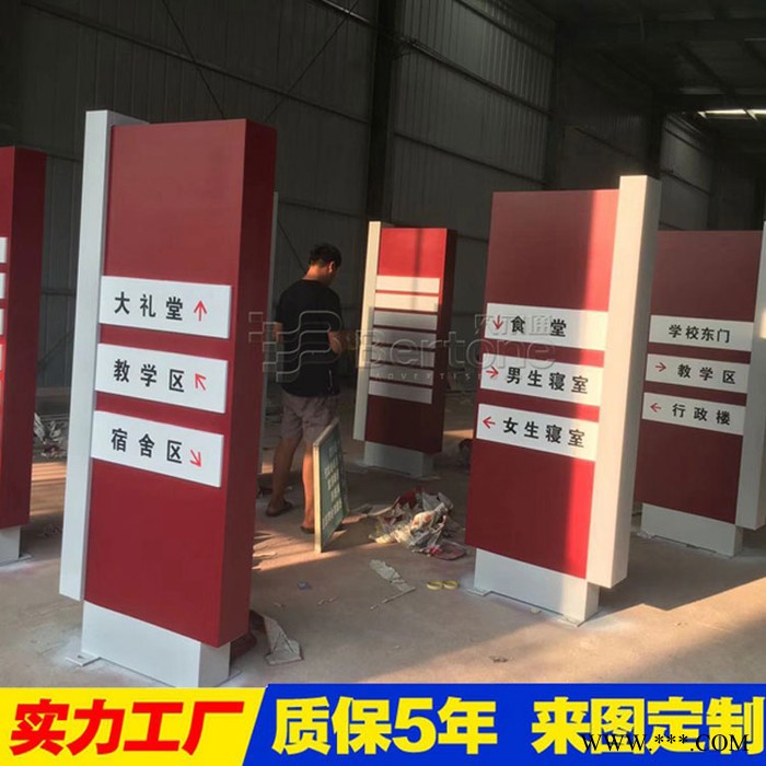 贝尔通** 导向牌立式户外公园指示牌精神堡垒导向牌 太阳能灯箱标牌宣传栏图4