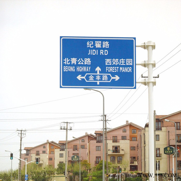 科华kh-F杆 道路交通指示牌指路牌立杆 高速路导向牌F杆图2