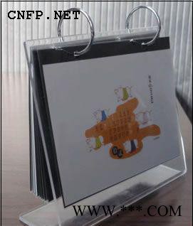 透明T型亚克力翻页台卡台牌桌牌 活页菜单牌架相框架台历架展示牌图2
