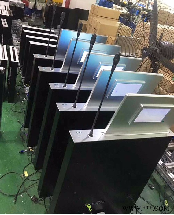 晶固 双面电子桌牌升降器图2