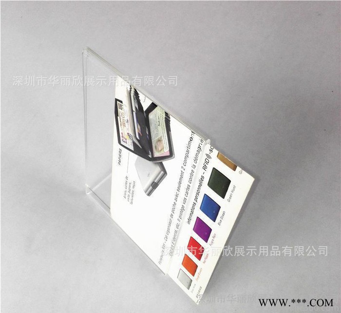 专业定做 有机玻璃L型台签 亚克力酒水牌 A4桌牌 压克力立图2