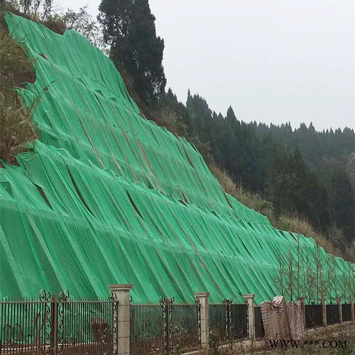 公路边坡绿化植草覆盖防护无纺布 草籽喷播防尘盖土绿色无纺布图4