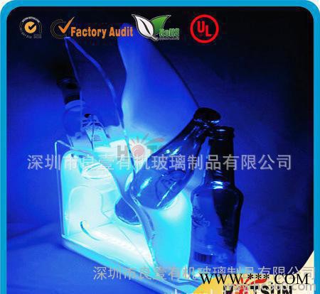 发光酒座,led发光酒座,展示桌牌,led酒座,亚加力LED发光酒座展示讑图2