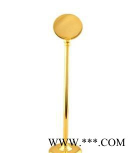 出口酒店用品不锈钢镀银金19''圆形台牌台卡台卡台座桌牌图2