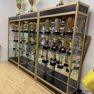 万佳货架厂玻璃柜天津**展示柜奖杯奖牌荣誉展示架制作厂家