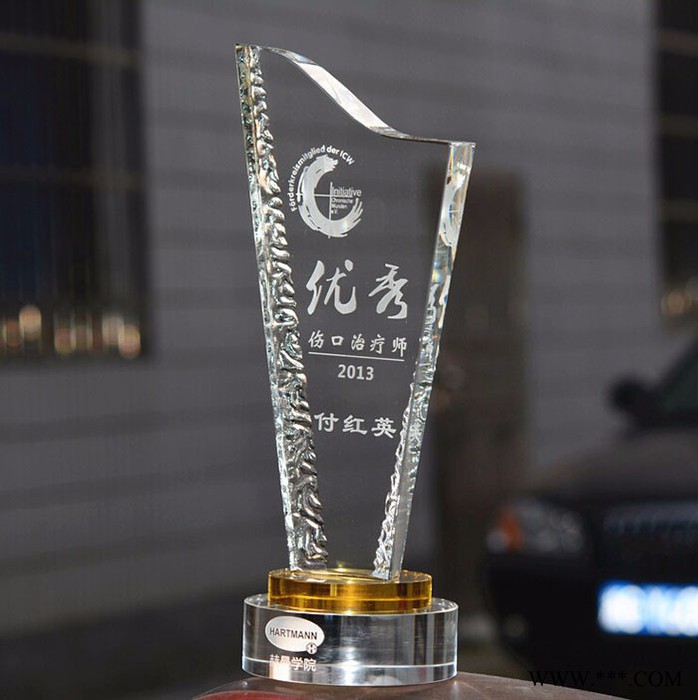 磊言水晶 水晶奖杯   水晶奖杯定制  比赛奖杯   会议礼品  纪念品图2