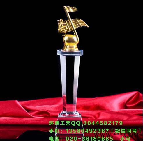 歌唱比赛颁奖奖杯、音符奖杯、麦克风奖杯图1