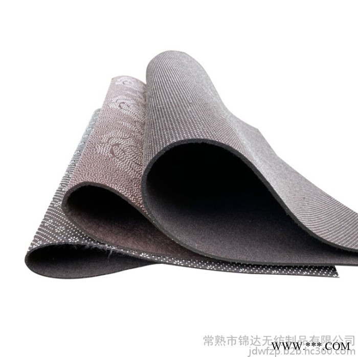 定制咖啡色玫瑰花点防滑地毯背衬 带PVC点防滑滴塑无纺布图6