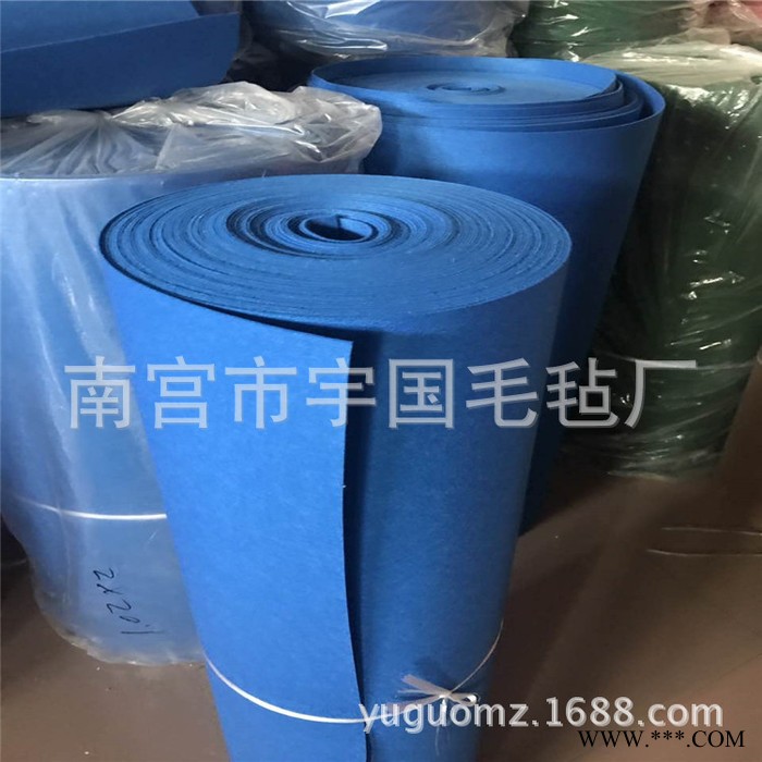 直销 彩色化纤毛毡布 新型环保材料针刺无纺布 可按需定制图3