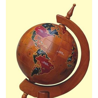 彩雕地球仪，实木地球仪 木质地球仪，广州水晶奖杯奖牌