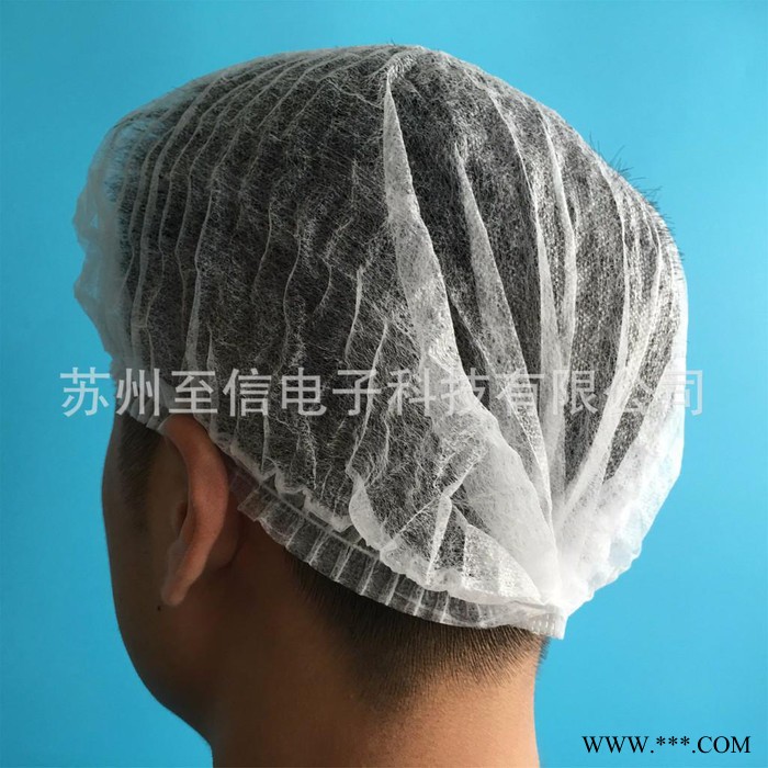 供应18寸单筋条形帽/一次性条形帽/无纺布条形帽/一次性头套/防尘帽/无纺布圆帽图4