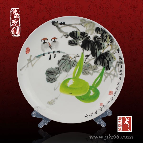 景德镇颁奖纪念盘定制 陶瓷奖杯定制图3