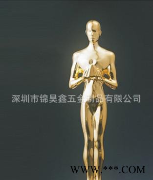 锌合金奖杯金属工艺品定制开模、奥斯卡小金人奖杯、人物奖杯图1