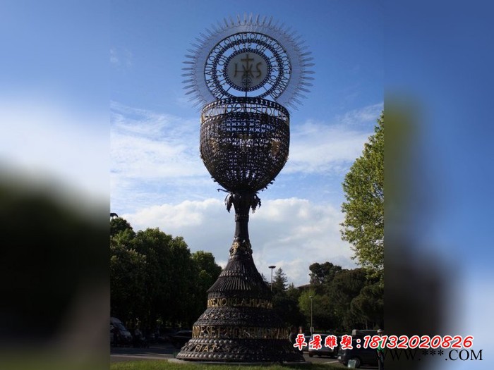 不锈钢奖杯雕塑公园不锈钢雕塑图2