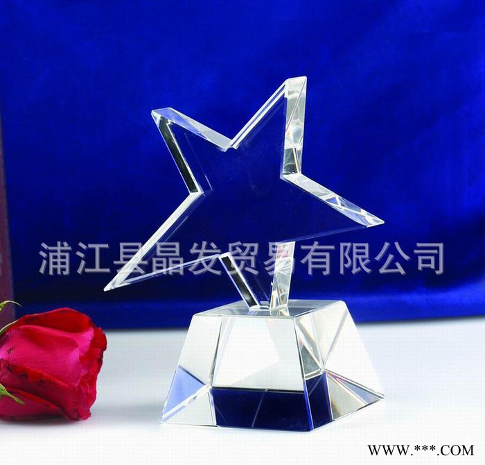 水晶奖杯 话筒奖杯定制 KTV麦克风奖杯 唱歌比赛奖杯 水晶五角星图3