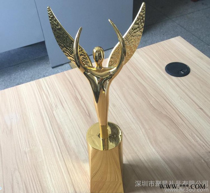 摆件金属奖杯创意纪念品金属工艺品奖杯天使飞人奖杯金属摆件图3