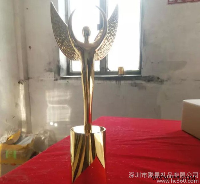 摆件金属奖杯创意纪念品金属工艺品奖杯天使飞人奖杯金属摆件图1