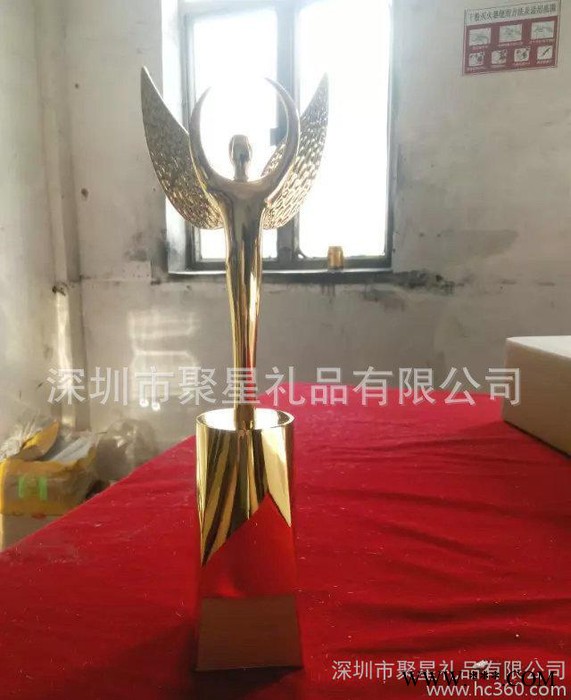 摆件金属奖杯创意纪念品金属工艺品奖杯天使飞人奖杯金属摆件图2