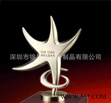 五角星金属工艺奖杯 足球篮球赛奖杯 篮球赛奖品制作定做图2