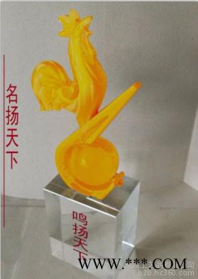 B批发金属鸡 鸣扬天下奖杯图4