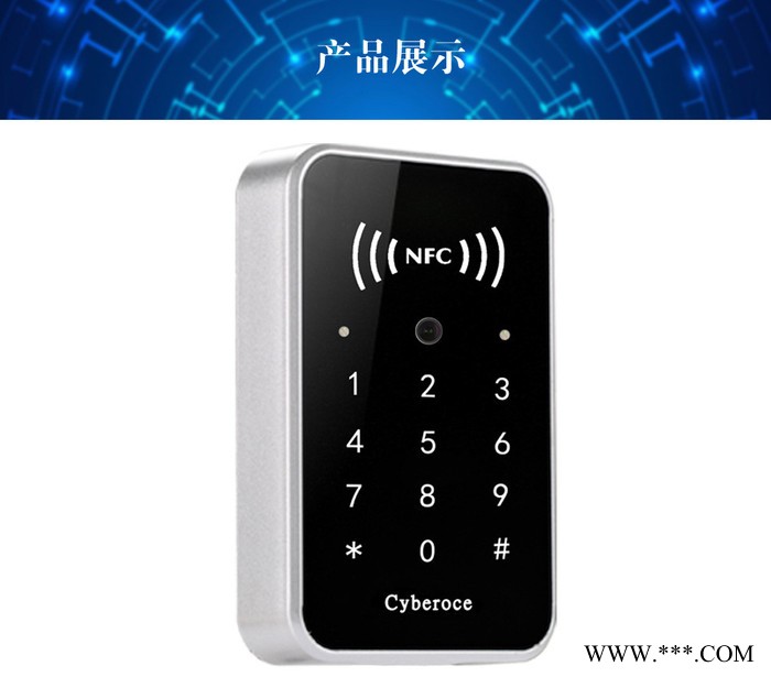 CR02-CI 新款 智能门禁读卡器 二维码门禁读卡器 可刷IC卡 ** 密码输入图2