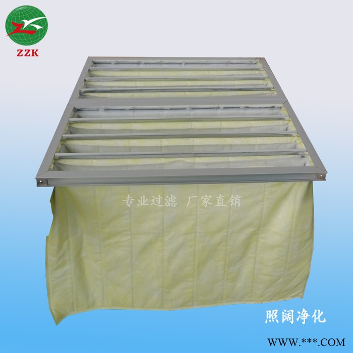 厂家直供 zzk 初中效袋式过滤器  静电棉 无纺布袋式过滤器 除尘袋图2