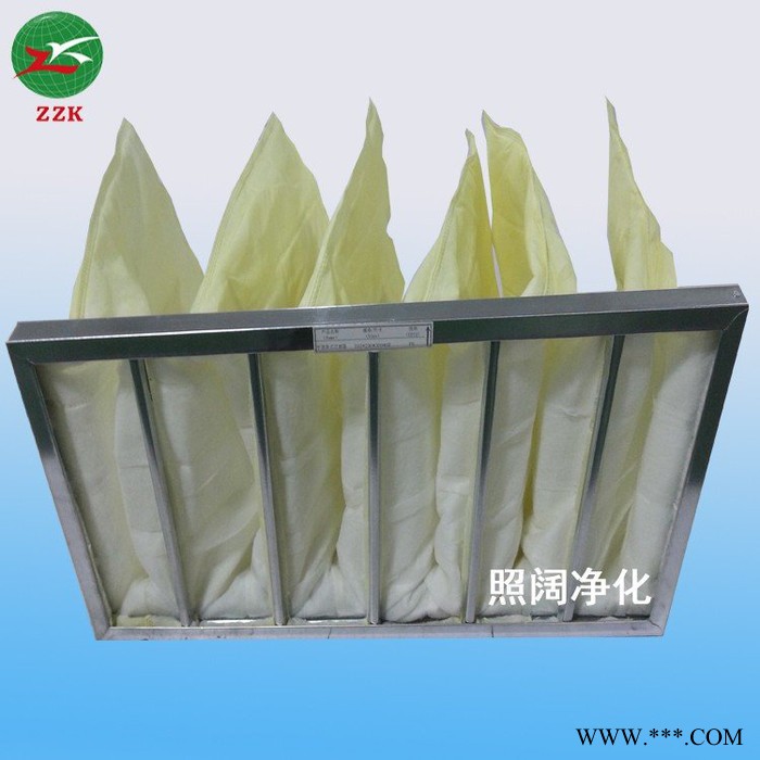 厂家直供 zzk 初中效袋式过滤器  静电棉 无纺布袋式过滤器 除尘袋图1