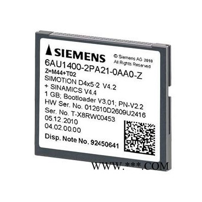 【控制单元6AU1400-2PA22-0AA0-Z M43】库存让利出售 当天发货全新原装 1GB简易闪存卡M43许可证