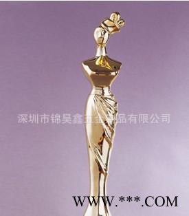 金属工艺品 金属奖杯 奖牌 商务会议人物奖杯 定制开模图1