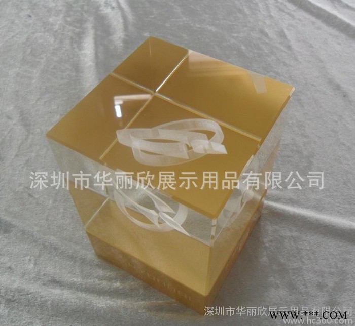 水晶奖杯 水晶胶入油工艺品 亚克力加水晶 亚克力奖杯 直销图3