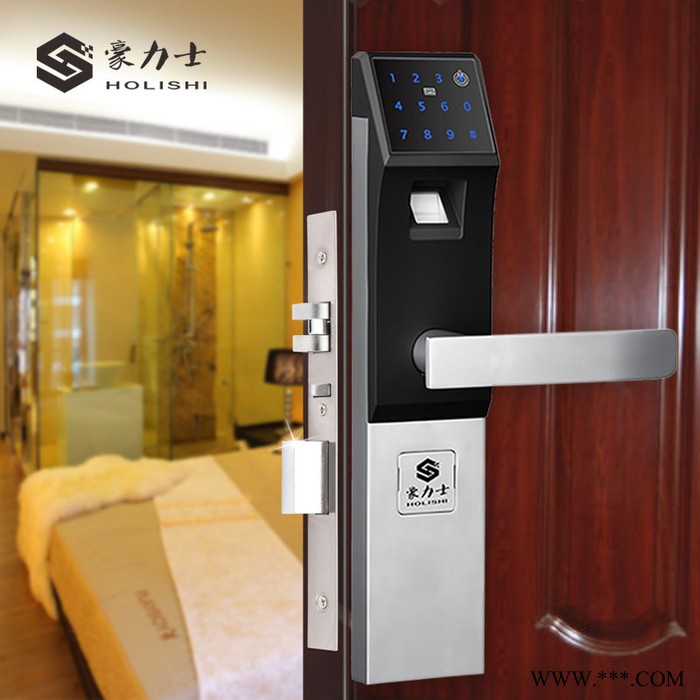豪力士手机APP锁 密码锁智能家居电子指纹锁银行卡身份证公交图2
