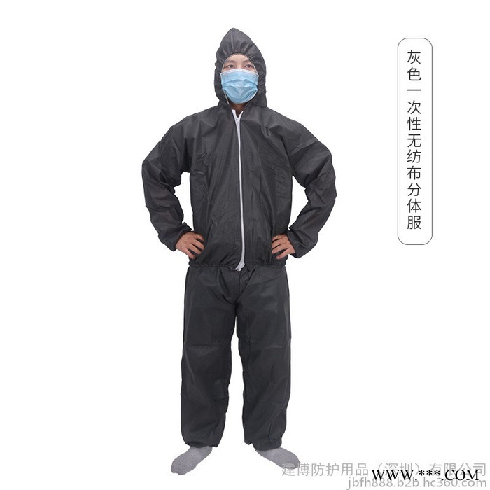 一次性分体防尘服白色无纺布分体防护服防尘隔离衣图5