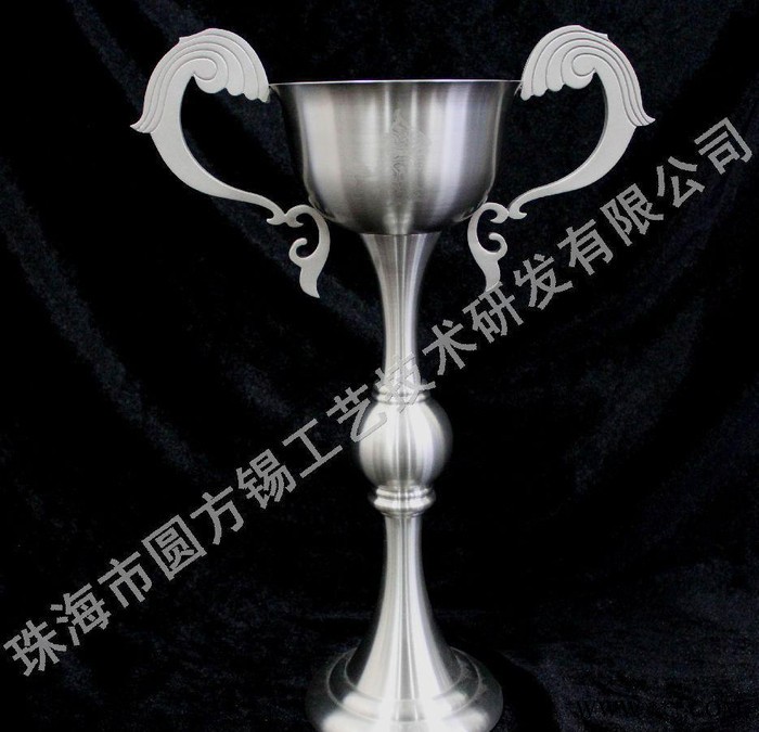 奖杯定制  奖杯 金属摆件 保险公司礼品 锡制奖杯图2