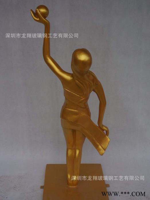 金鸡百花奖圆雕电影节人物雕塑 玻璃钢合金人物奖杯城市风光雕塑图2