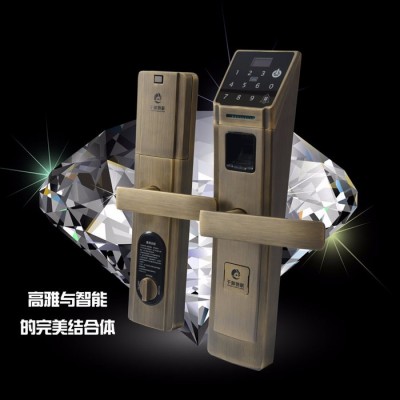 千御物联电控锁家用刷卡锁电子门锁 感应电子锁门锁遥控门禁锁磁卡锁 ID智能锁 指纹密码锁身份证 银行卡 APP 智能门锁