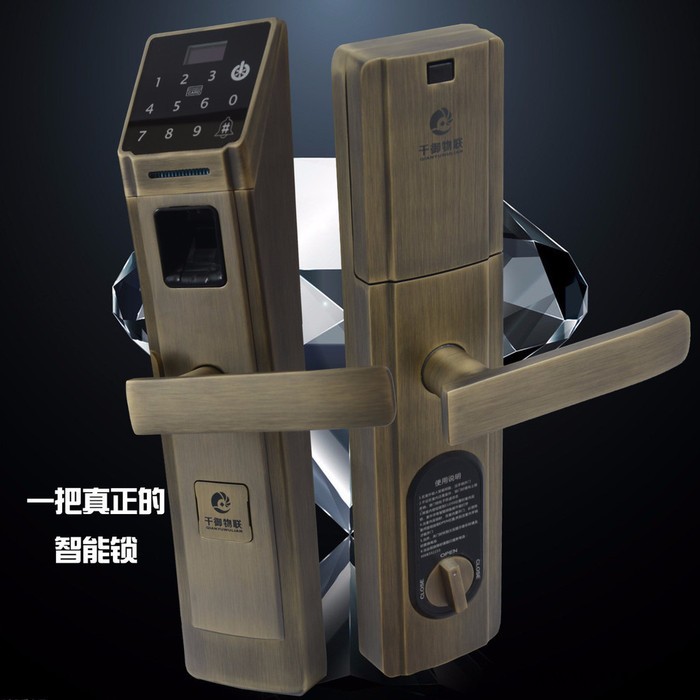 千御物联电控锁家用刷卡锁电子门锁 感应电子锁门锁遥控门禁锁磁卡锁 ID智能锁 指纹密码锁身份证 银行卡 APP 智能门锁图2