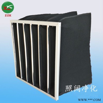 照阔 活性炭袋式过滤器 镀锌框 活性炭无纺布袋式空气过滤袋 除去各种异味和烟味